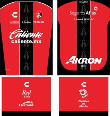Arte Vetor Camisa Atlas Local 2025-2026
