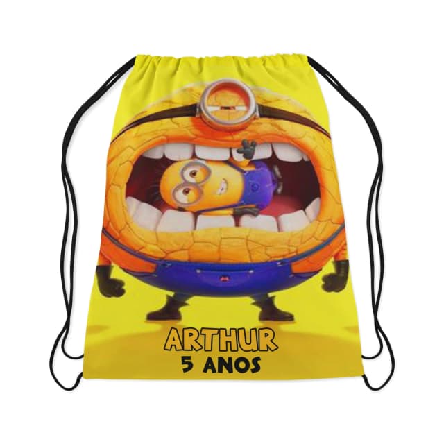 Mochilinha Personalizada  para lembrancinhas dos Minions