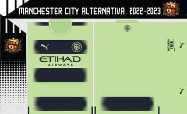Vetores Camisa Manchester City Alternativa 2022-2023