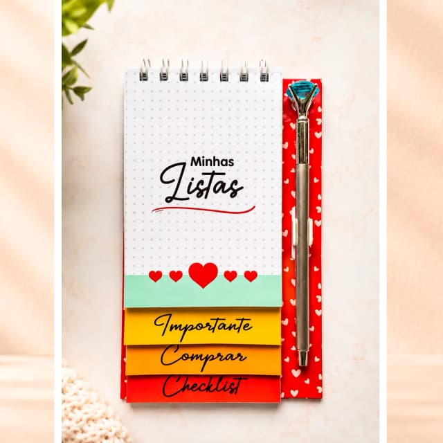 Bloco de Listas em Camadas com Caneta