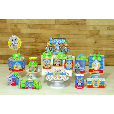 Kit 30 Lembrancinhas Robozinho