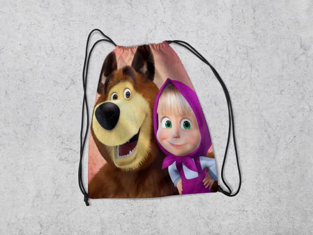 Mochilinha Personalizadada Marsha e o Urso