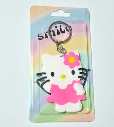 Chaveiro Hello Kitty Frente e Verso Emborrachado 1 Unidade