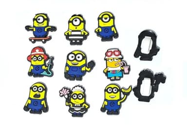 Minions Profissões C/adaptador P/cadarço Pacote C/9 Unidades