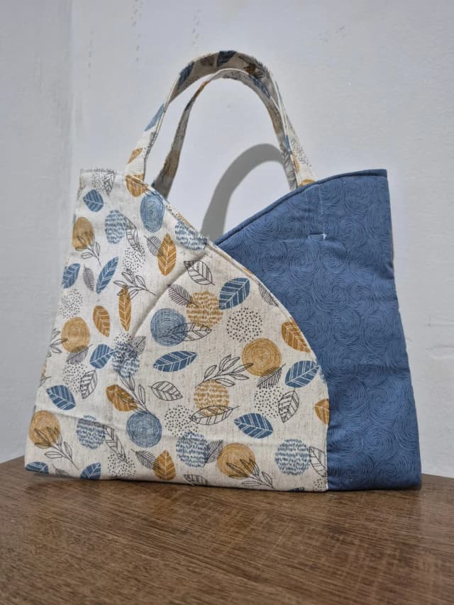 Bolsa De Mão Estilo Japonês Origami Em Algodão