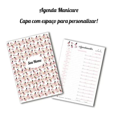 Arquivo Digital Agenda da Manicure Permanente - Cód.: 02
