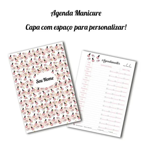 Arquivo Digital Agenda da Manicure Permanente - Cód.: 02