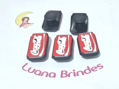 Pins de Crocs Coca Cola 3cm Pacote com 6 Unidades