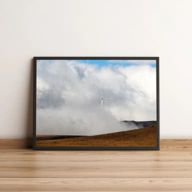 Quadro Torres Eólicas Entre Nuvens 28