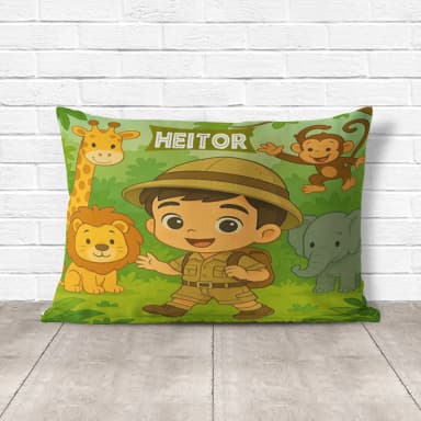 Almofada Personalizada lembrancinhas Safari