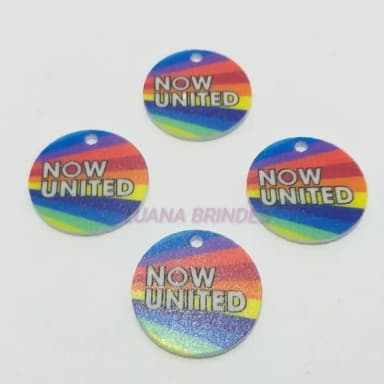 Pingente Now United de Acrílico U.V. - pct c/ 6 unid