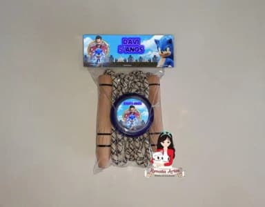 Kit Pula Corda + Ioiô Personalizado Sonic Filme 2020