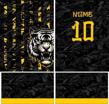Arte Vetor Camisa Interclasse Tigre Mod-187