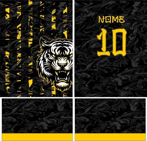 Arte Vetor Camisa Interclasse Tigre Mod-187