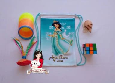 Mochila Brinquedos Retrô Tema Jasmine