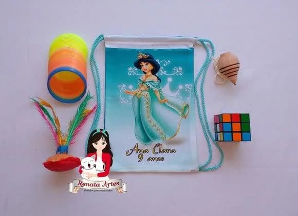 Mochila Brinquedos Retrô Tema Jasmine