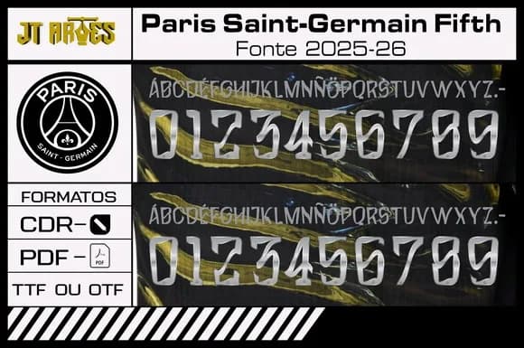 Fonte Paris Saint-germain 2025-26 Fifth
