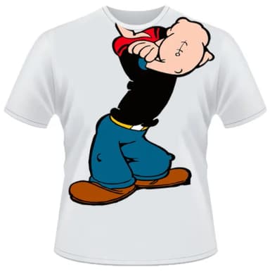 Camiseta Popeye Corpo