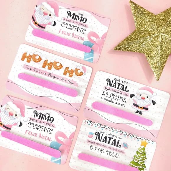 Card para Mini Lixa Natal- Não Acompanha Mini Lixa