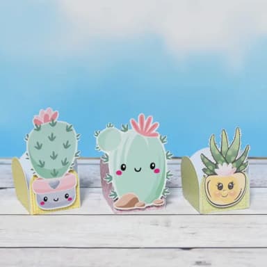 Kit 60 Lembrancinhas Cactos