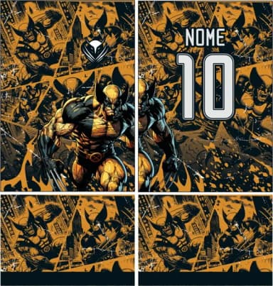 Arte Vetor Camisa Interclasse Wolverine 373