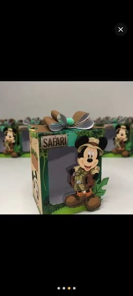 Caixa com Pote para Nutella Mickey