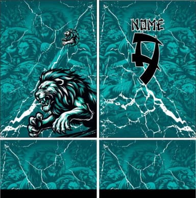 Arte Vetor Camisa Interclasse Leão 319