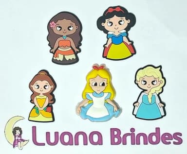 Aplique Princesas Emborrachado Pacotes C/10 Unidades Variade