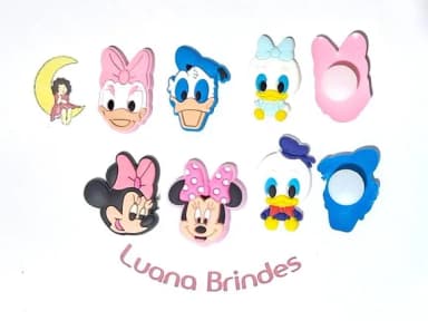 Aplique P/sandália Turma da Minnie Baby Pacote com 6 Unidade