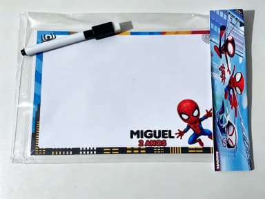 Lousa Mágica  Infantil Personalizada do Homem Aranha Cute
