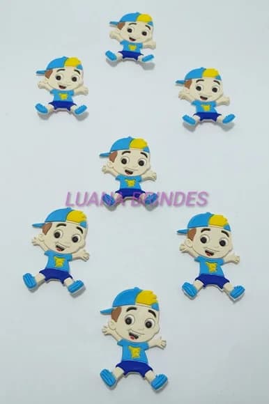 Aplique Emborrachado de Menino - Pct C/10 Unidades