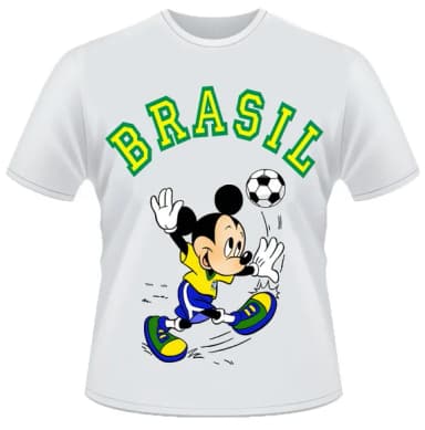 Camiseta Mickey Mouse Brasil