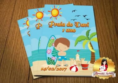 Revista de Colorir com Giz Praia