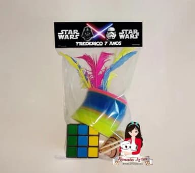 Kit Brinquedos Retrô Personalizado Tema Star Wars