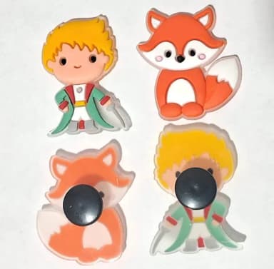 Pins para Crocs Pequeno Príncipe Emborrachado 6 Unidades