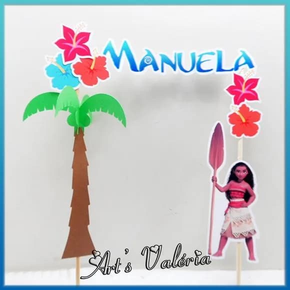 Topo de Bolo Moana