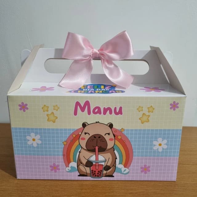 Caixa Maleta Lembrancinha Capivara