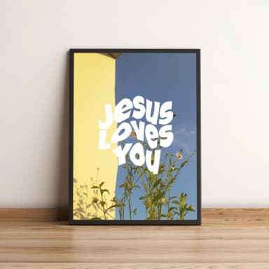 Quadro Jesus Loves You 15