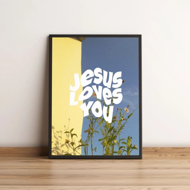 Quadro Jesus Loves You 15