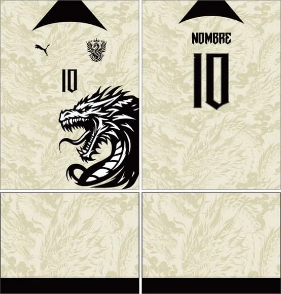 Arte Vetor Camisa Interclasse Dragão Mod-747