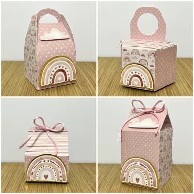 Kit 60 Lembrancinhas Arco Iris Boho
