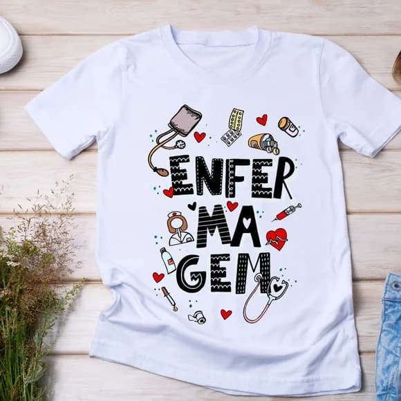 Camiseta Profissão Enfermagem