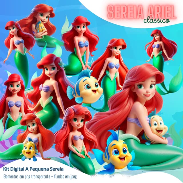 KIT DIGITAL  ARIEL A PEQUENA SEREIA 01