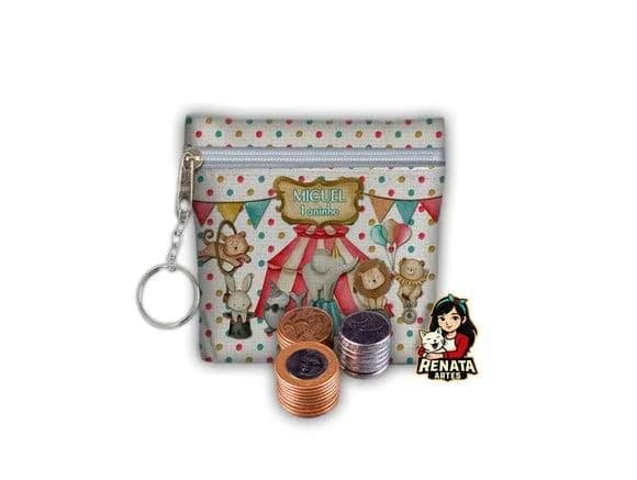 Chaveiro Porta Moedas Personalizado Circo