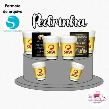 Arquivo Digital - Topo de Bolo Cerveja Skol