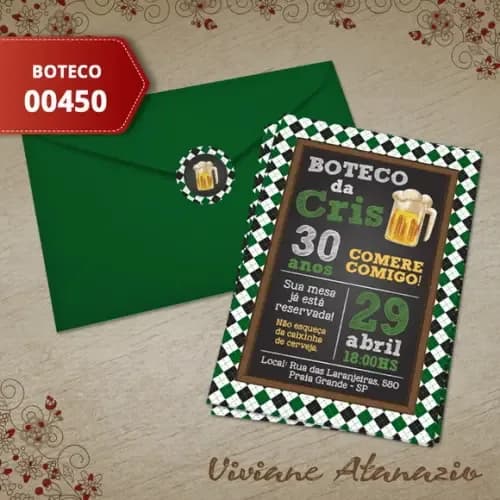 Convite Boteco - 00450