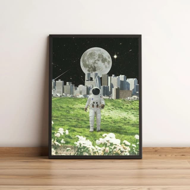 Quadro Astronauta Em Planeta 109