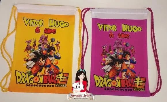 Mochila de Tecido Personalizada Dragon Ball Super