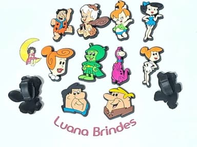Pins para Cadarço os Flintstones Emborrachado 10 Unidades