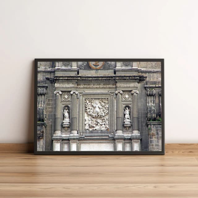 Quadro Decorativo Fachada Igreja Arte Sacra Arquitetura 2077